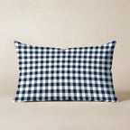 Funda de cojín 100% algodón 30x50 cm Calafat Marino