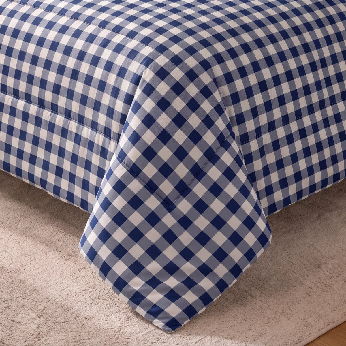 Edredón estampado acolchado Calafat Marino tacto suave