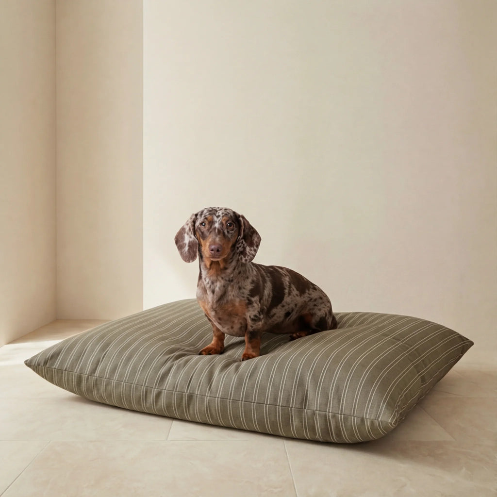 Canela stain-resistant removable pet bed