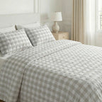 Colcha boutí estampada Chivi Piedra tacto suave