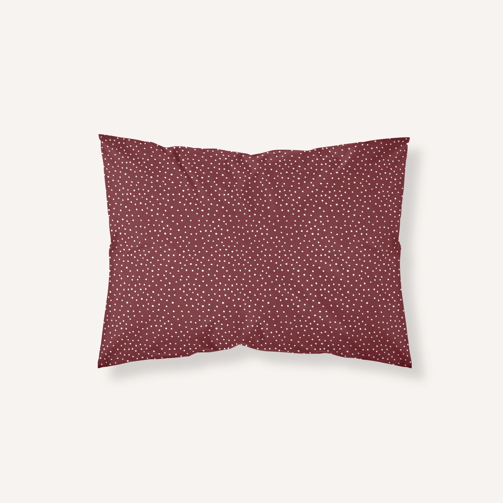 Christmas Dots Red Pillowcase