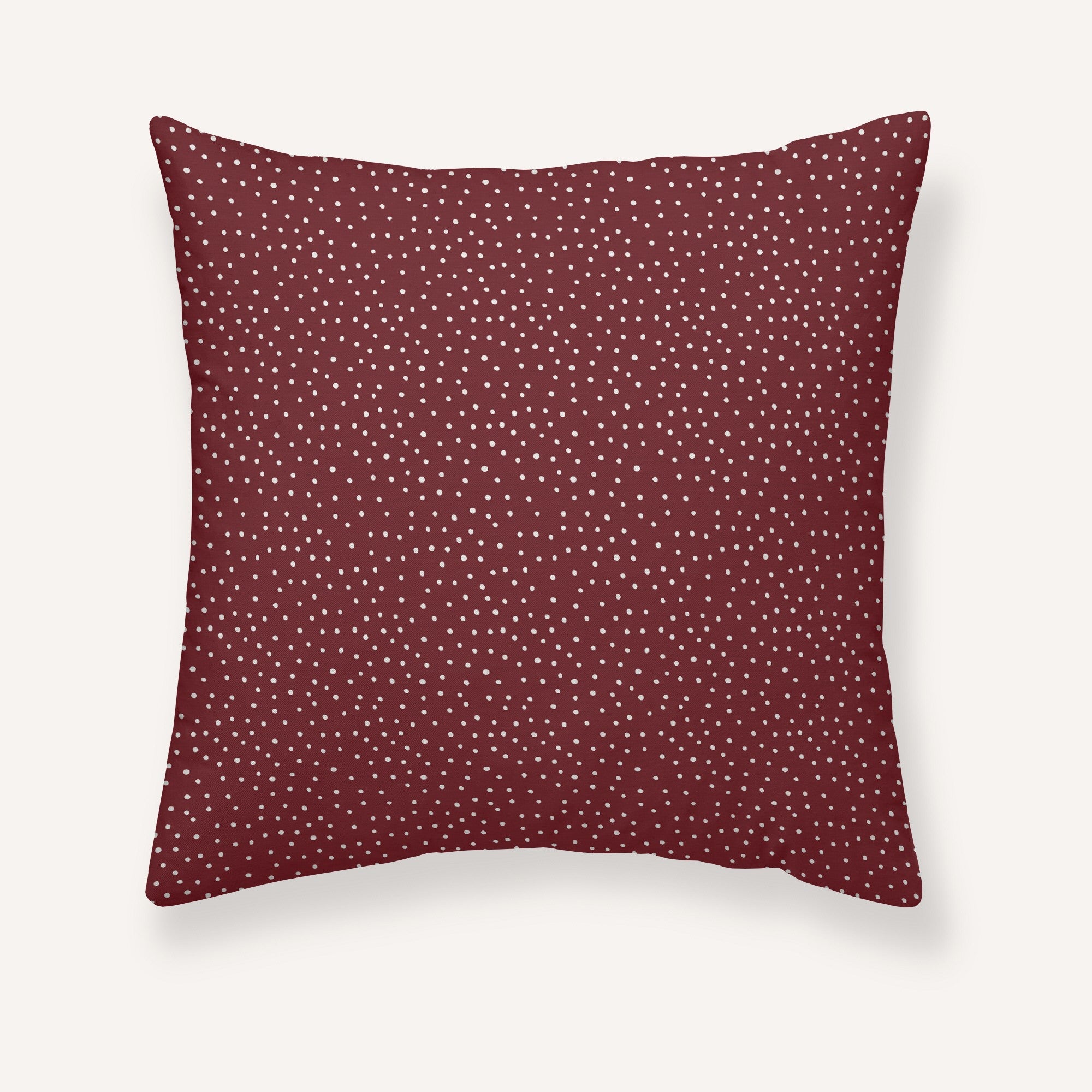 Christmas Dots Red Pillowcase