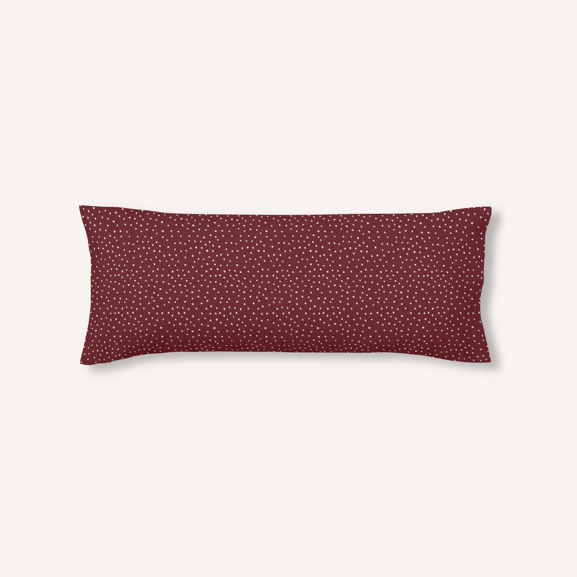 Christmas Dots Red Pillowcase