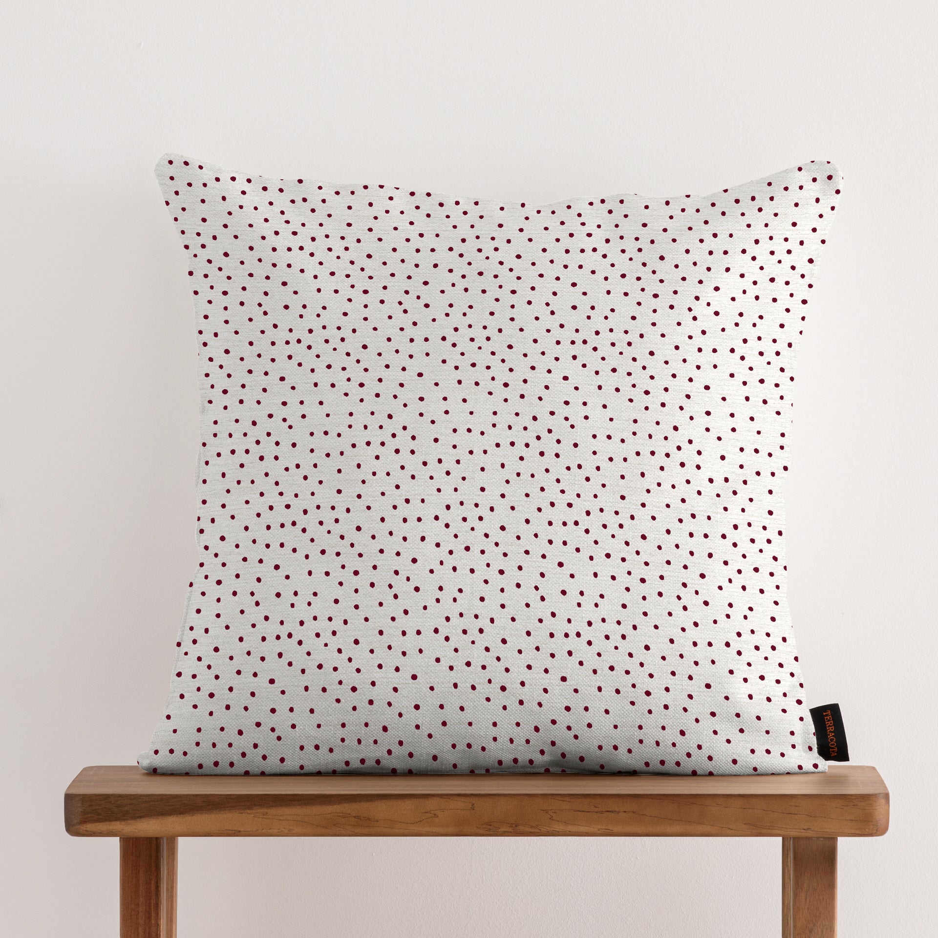 100% cotton Christmas Dots White cushion cover 50x50 cm