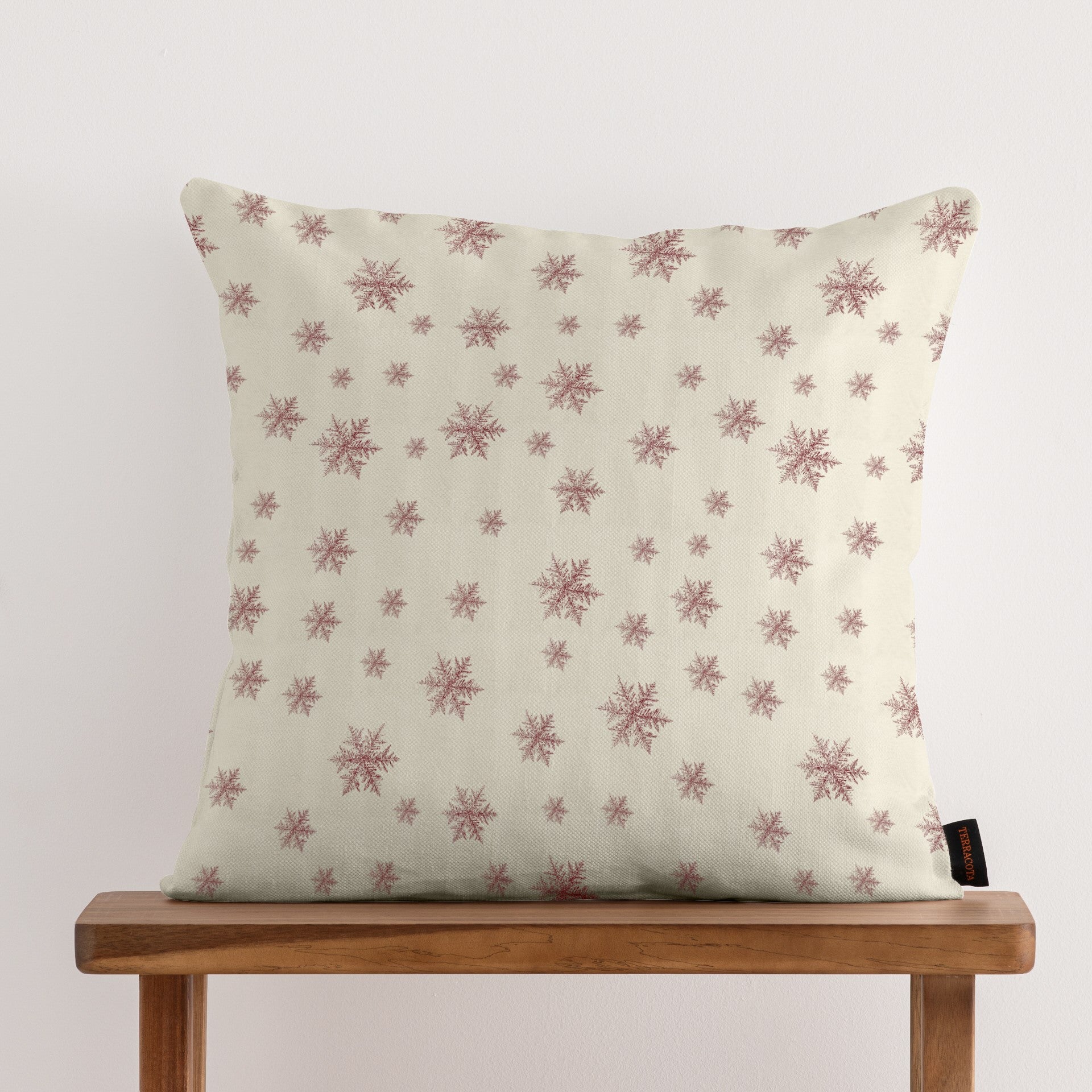 100% cotton Christmas Red Toile cushion cover 50x50 cm
