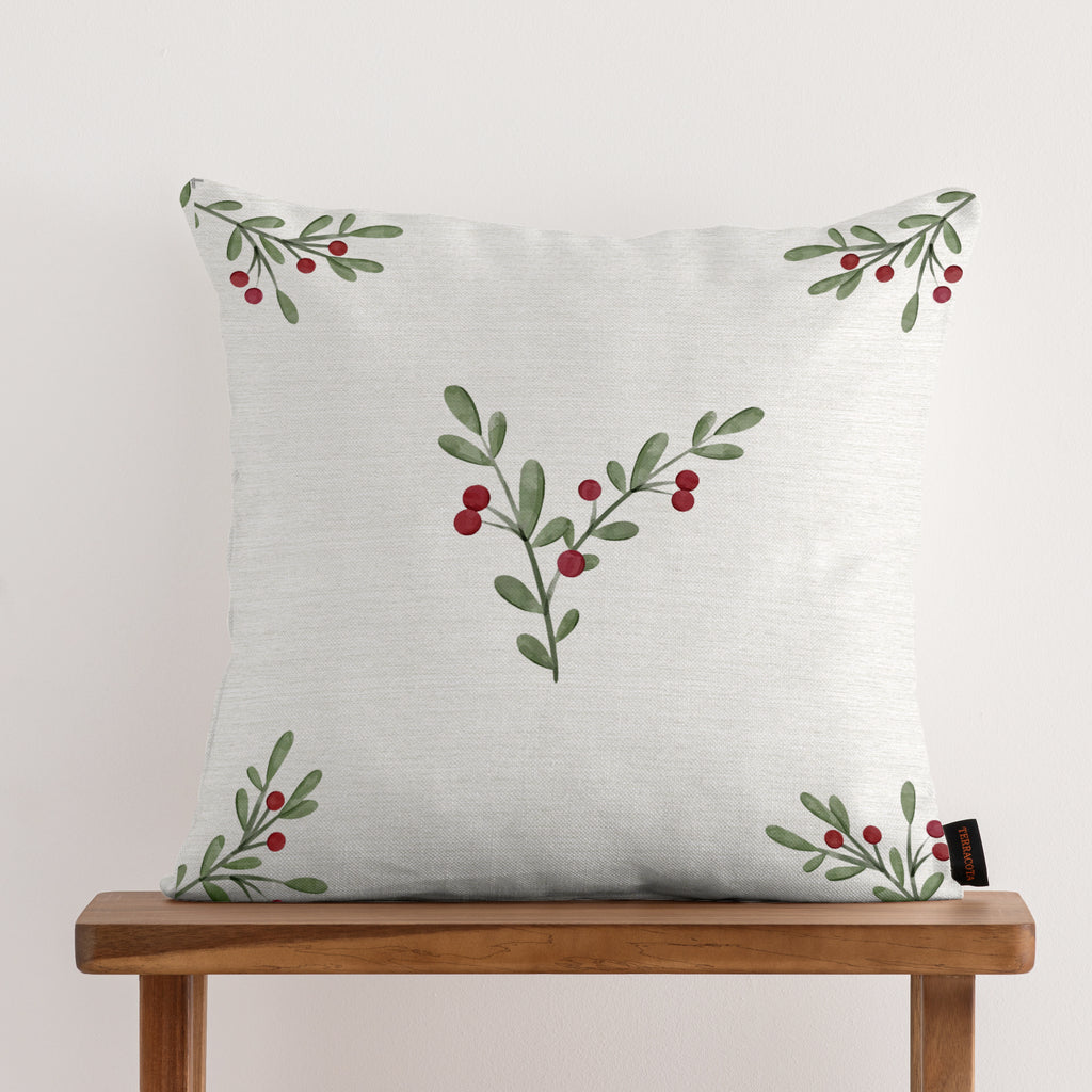 Funda de cojín 100% algodón Christmas Twig A 50x50 cm