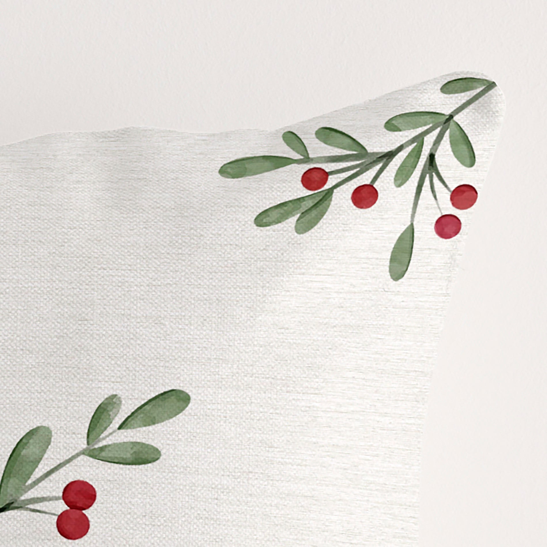 100% cotton Christmas Twig cushion cover A 50x50 cm