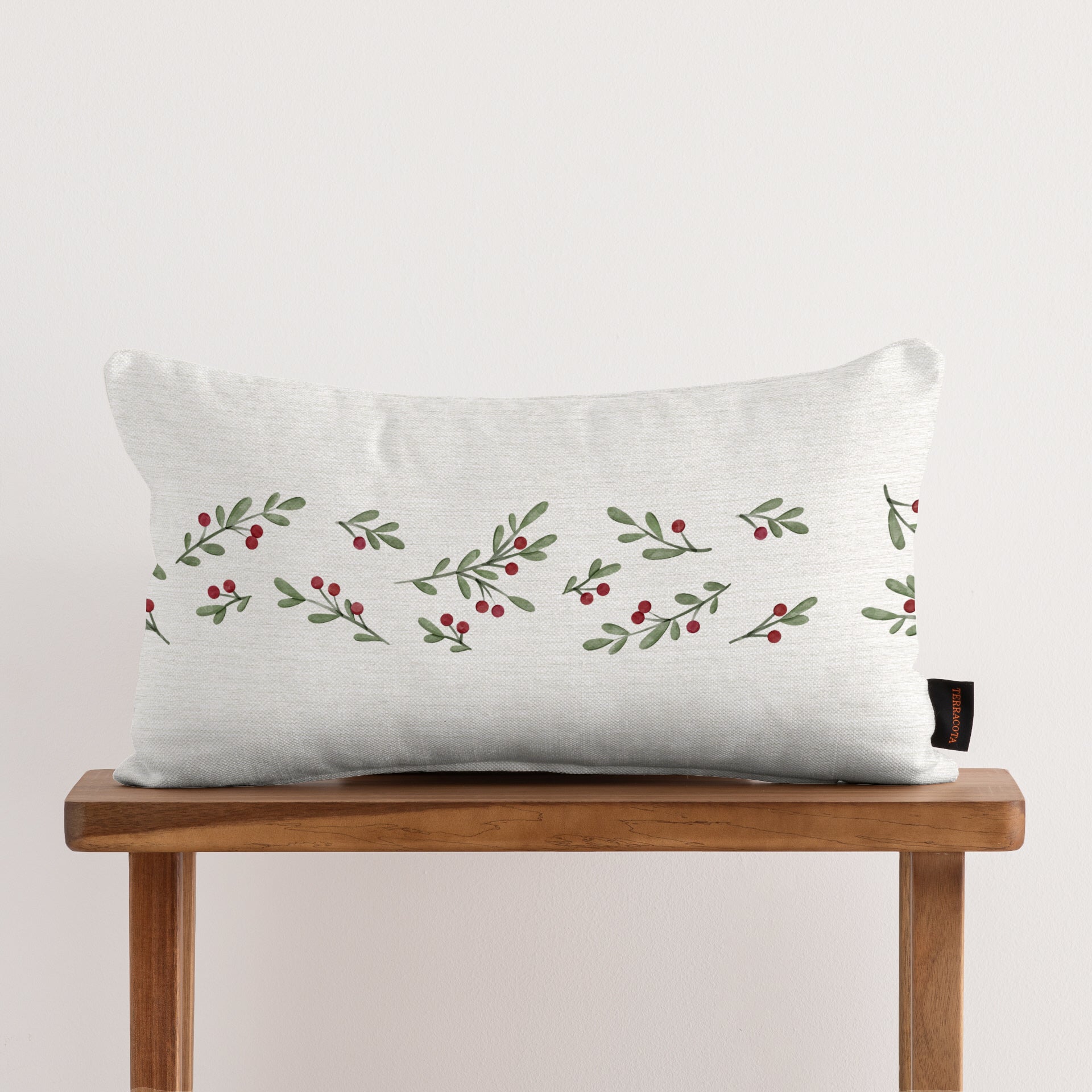 100% cotton Christmas Twig C cushion cover 30x50 cm