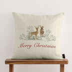100% cotton Christmas Deer cushion cover B 50x50 cm