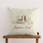100% cotton cushion cover Cerf B 50x50 cm