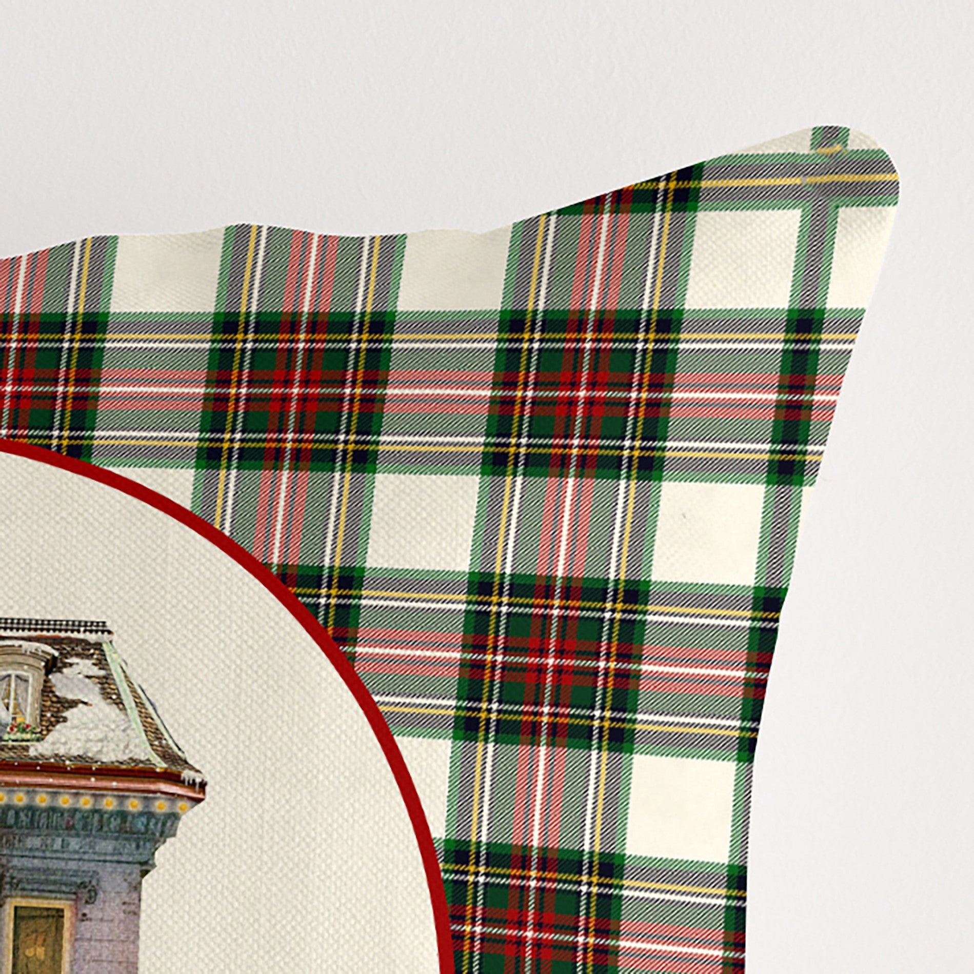 100% cotton Christmas City cushion cover A 50x50 cm