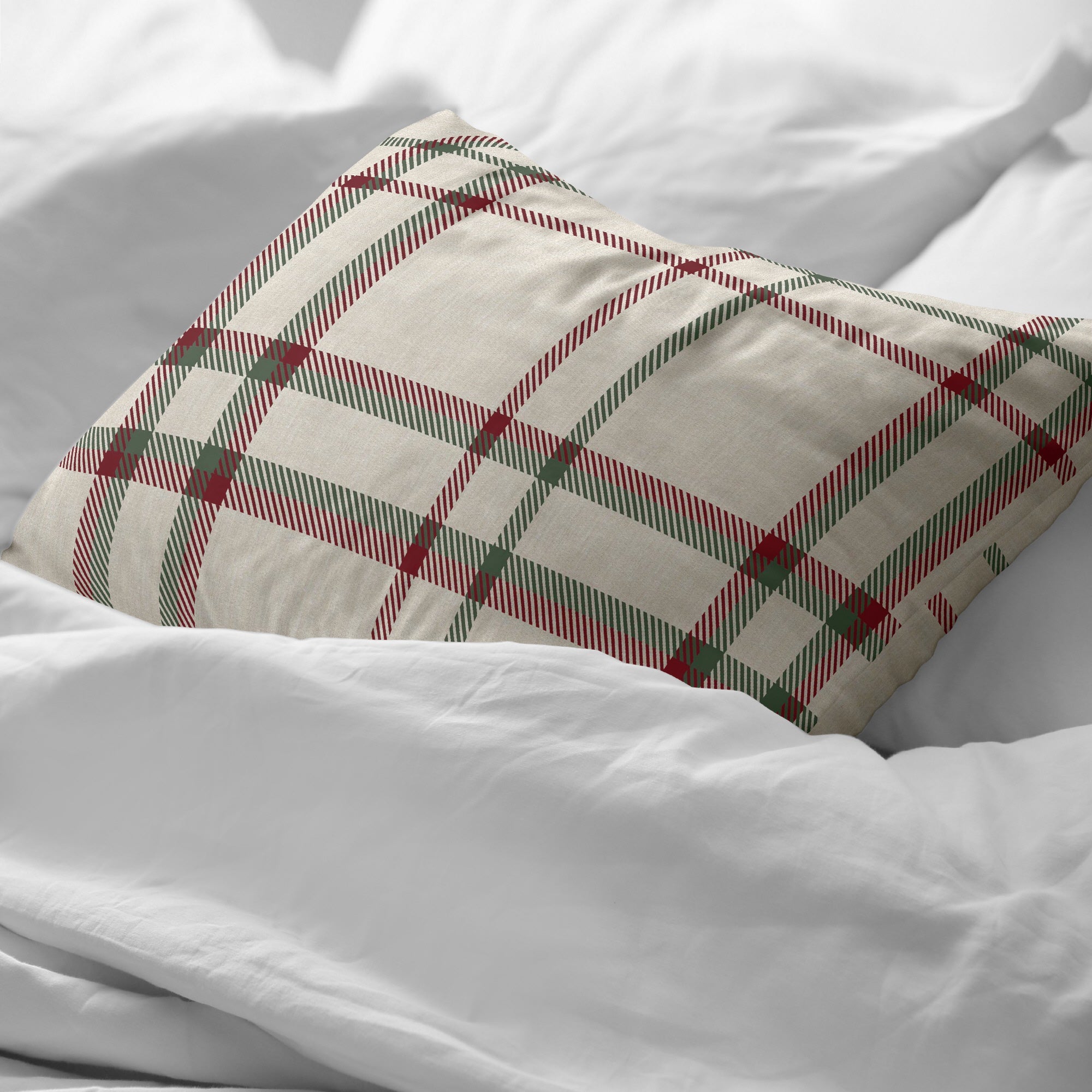 Christmas Plaid Pillowcase