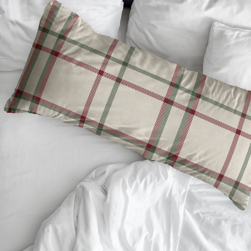 Christmas Plaid Pillowcase