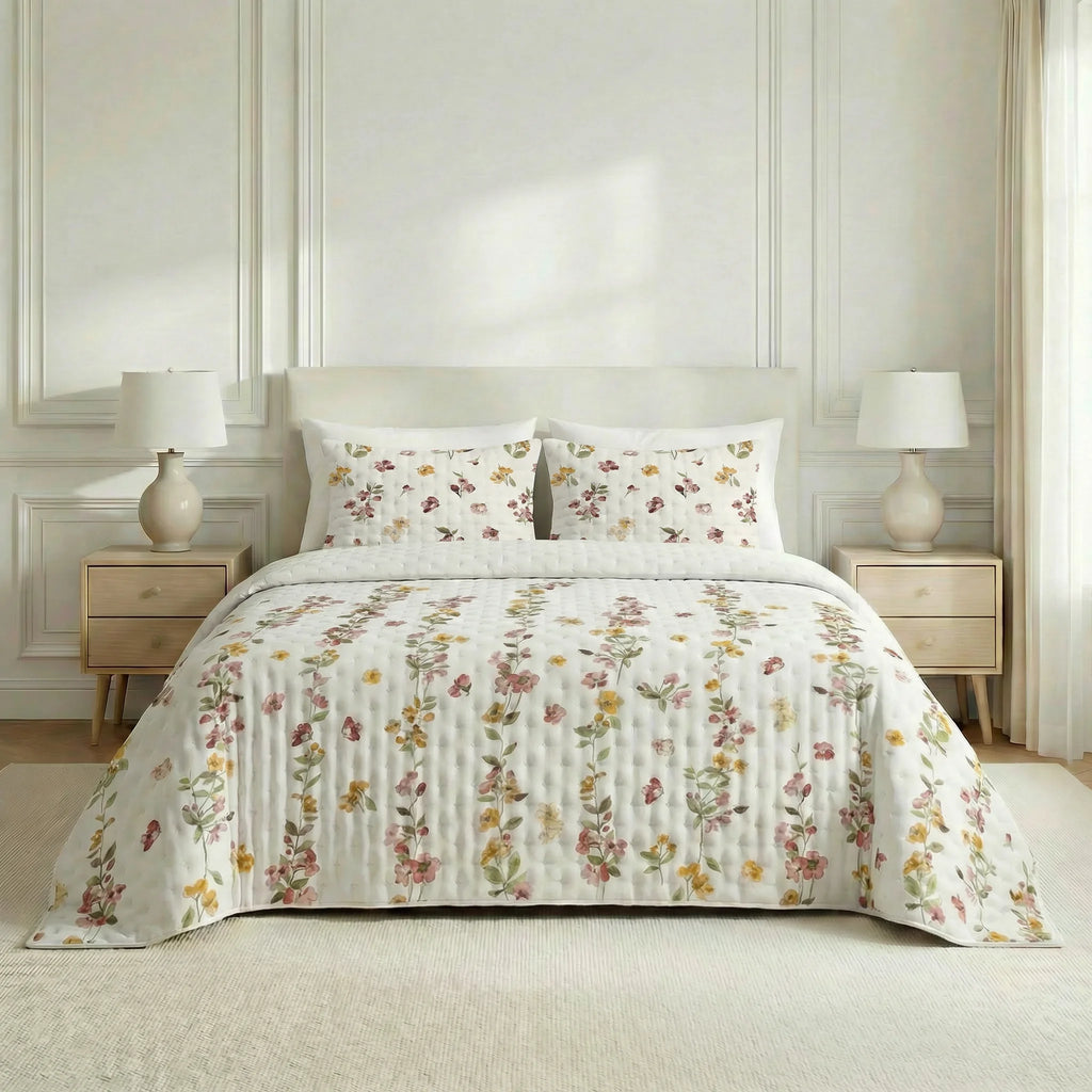 Colcha boutí estampada Morella tacto suave
