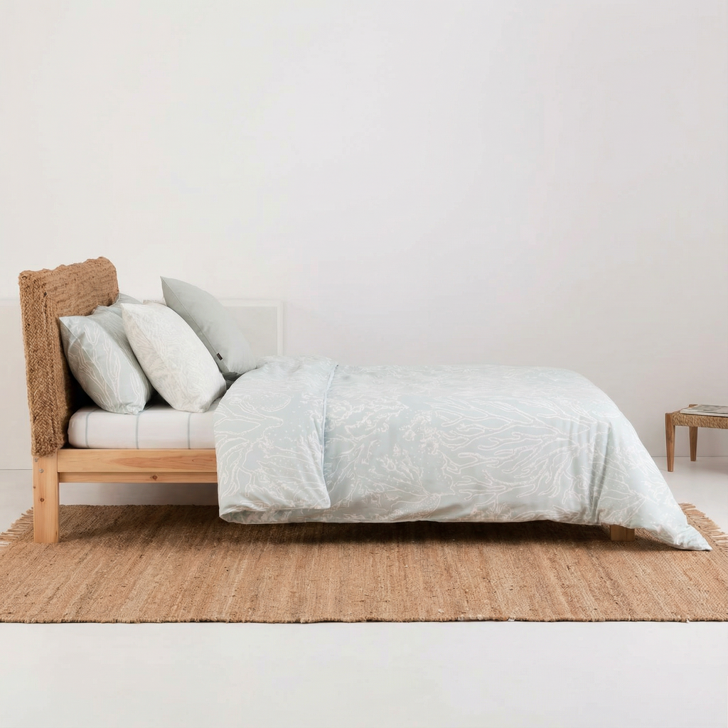 Estarit Mint 200 Thread Count Percale Duvet Cover