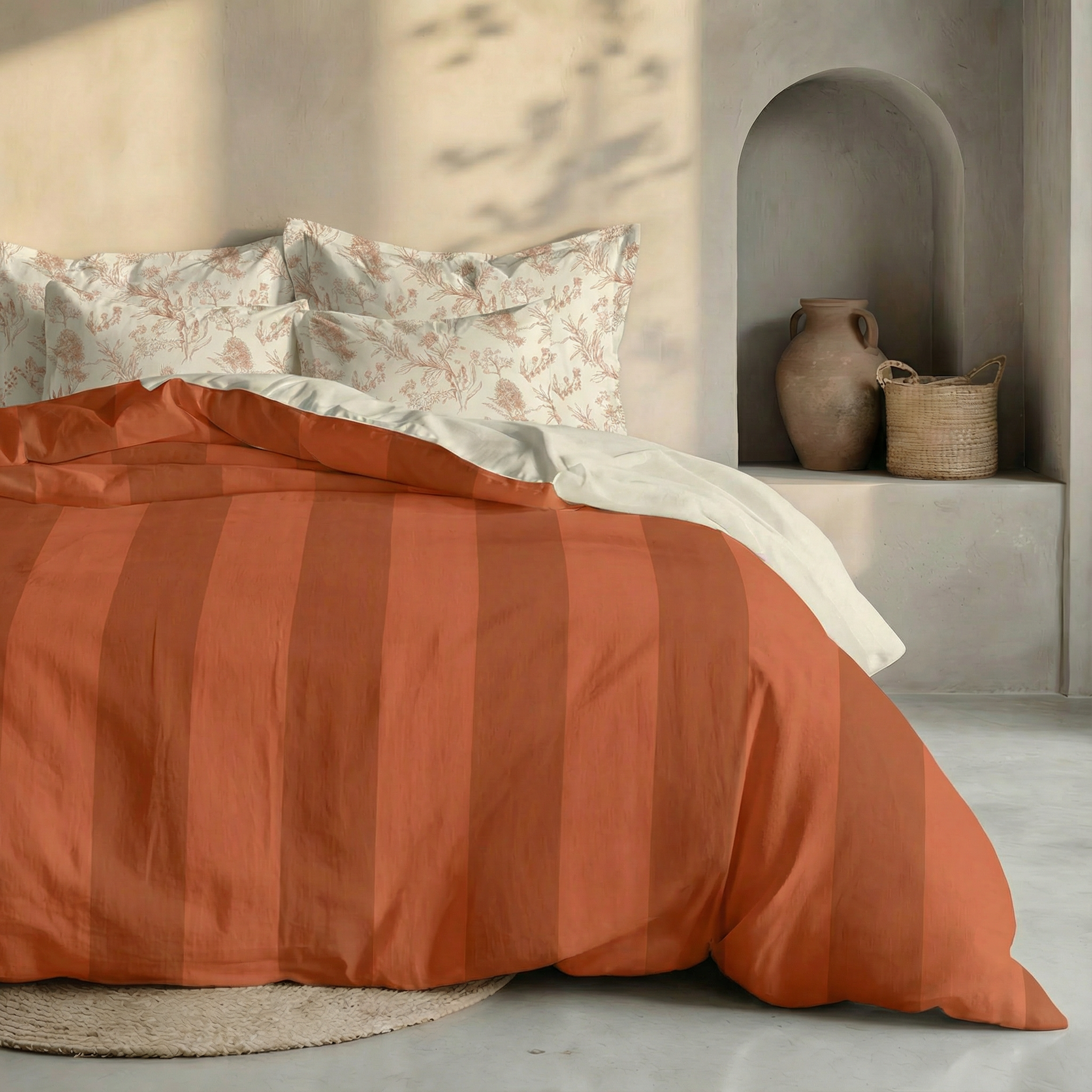 Romani Duvet Cover Tile Percale 200 thread count