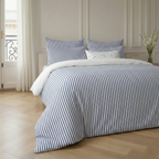Tavernes percale duvet cover, 200 thread count