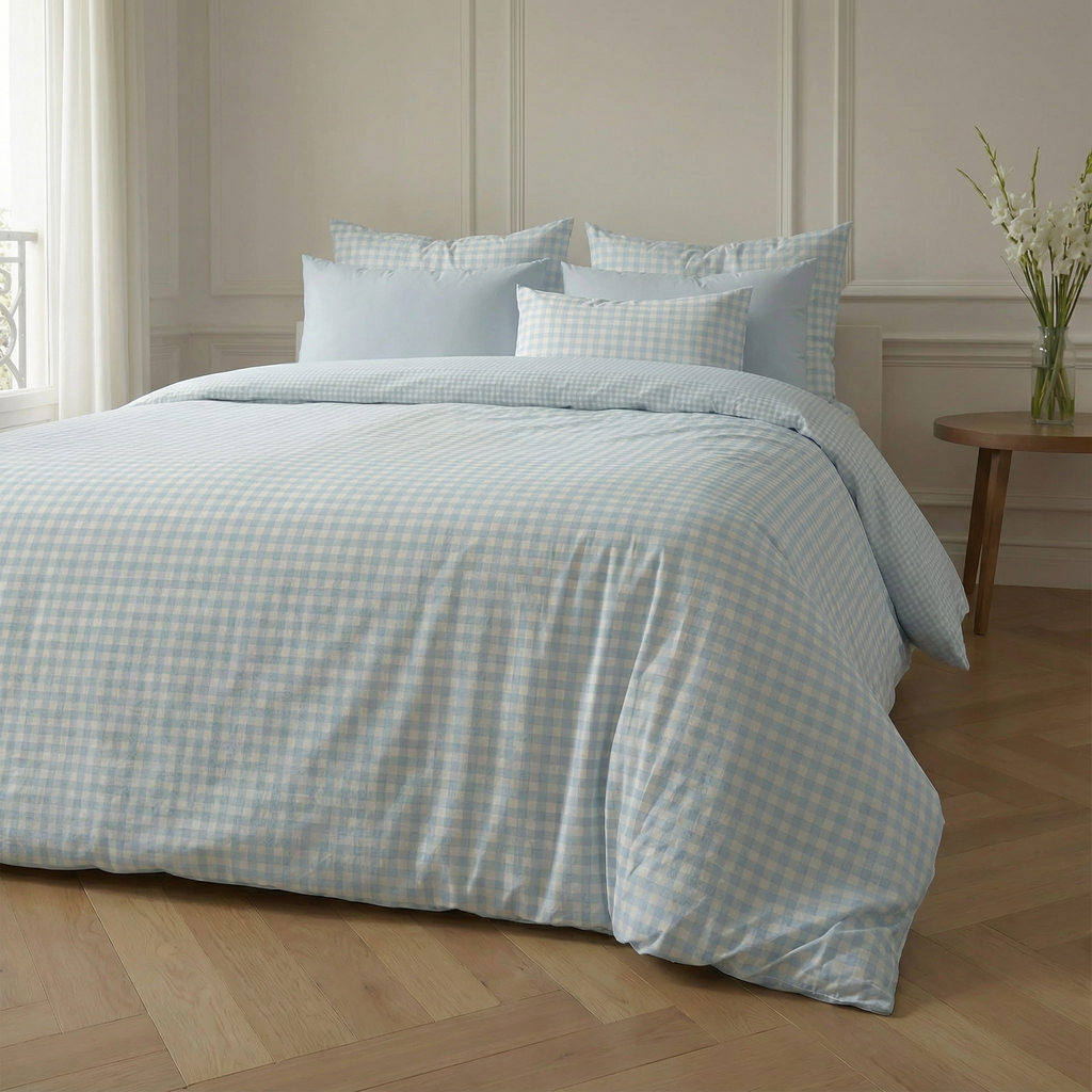 Funda nórdica Calafat Azul Claro percal 200 hilos