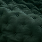 Colcha lisa acolchada Azul Esmeralda tacto suave