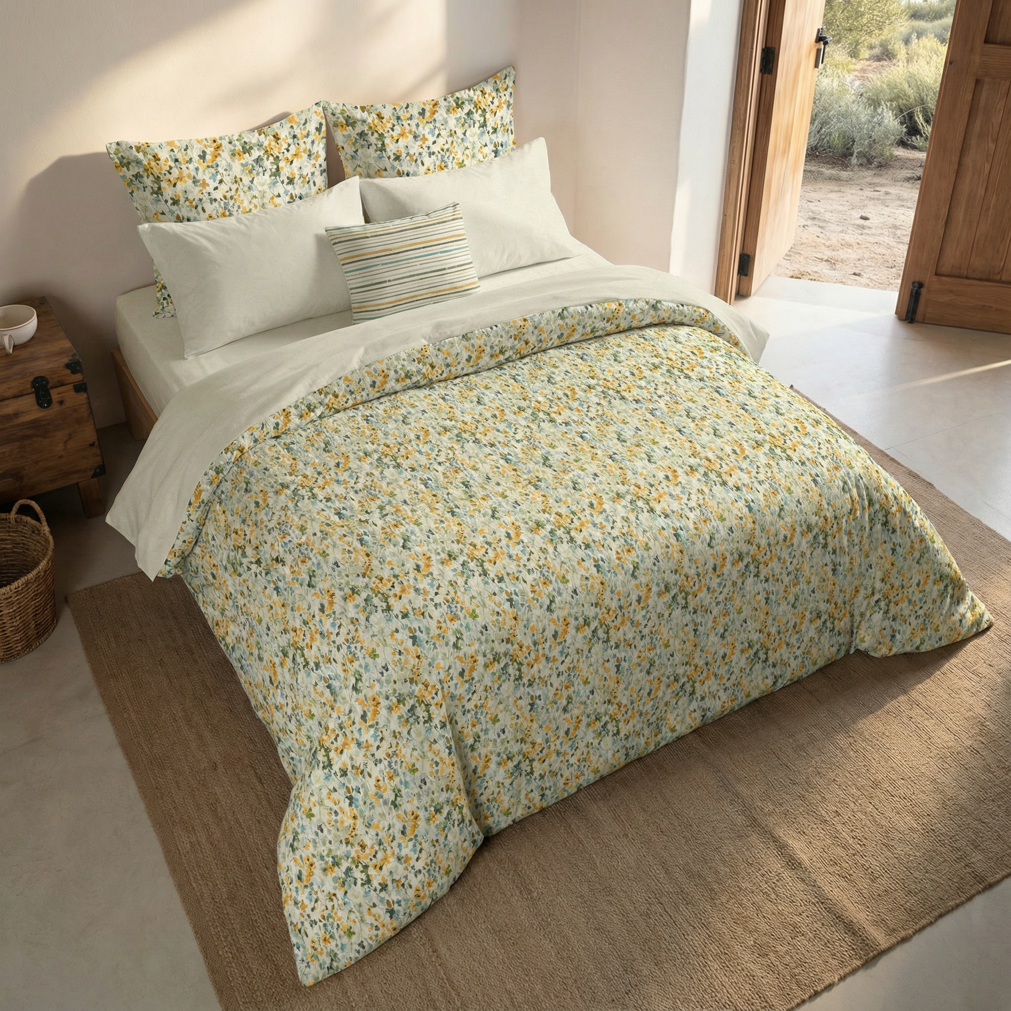 Catadau percale duvet cover, 200 thread count