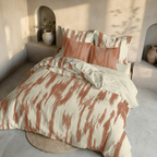 Housse de couette en percale, 200 fils/cm², coloris Mahón Terracotta