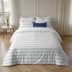 Piles percale duvet cover, 200 thread count