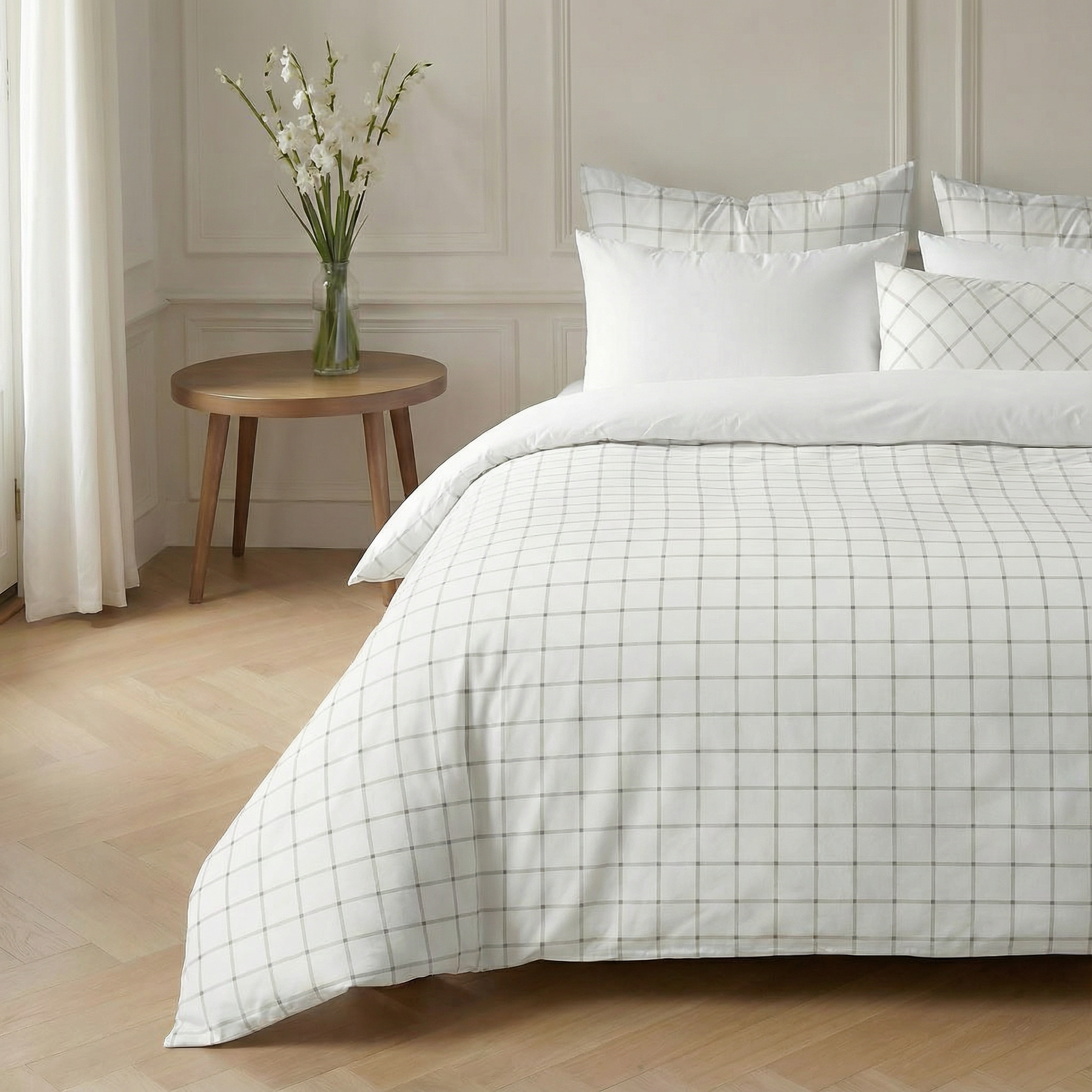 Daimus percale duvet cover, 200 thread count