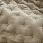 Colcha lisa acolchada Beige Claro tacto suave