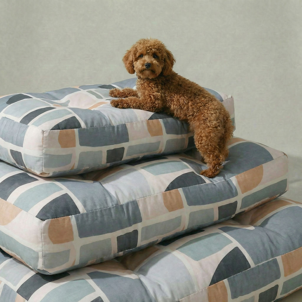 Panier épais et rembourré pour animaux de compagnie avec finition anti-taches, Peñíscola