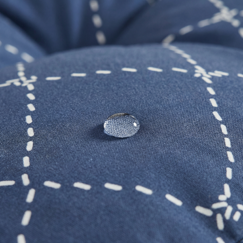 Cama para mascota gruesa y acolchada con acabado antimanchas Benicassim Marino