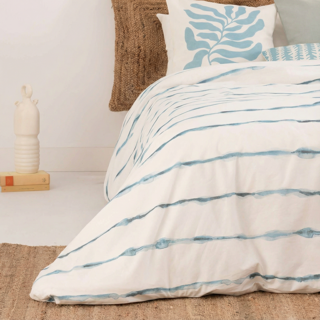 Housse de couette Vera en percale 200 fils
