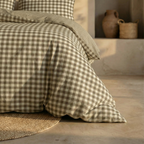 Funda nórdica reversible Aielo Marrón percal 200 hilos