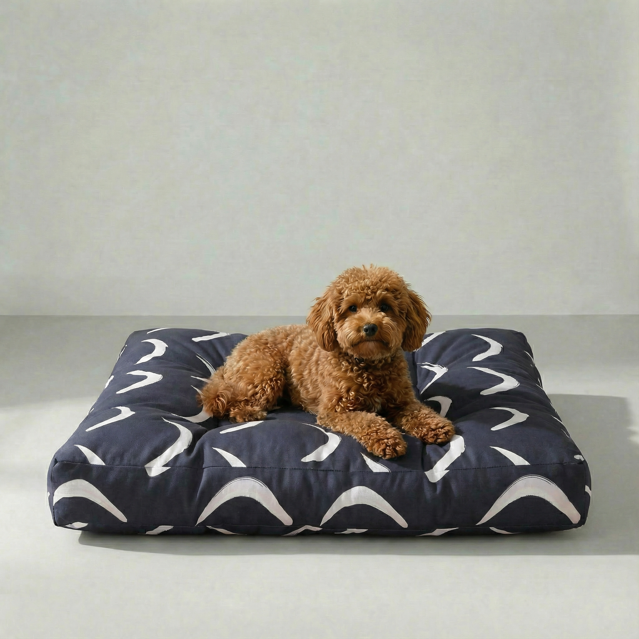 Cama para mascota gruesa y acolchada con acabado antimanchas Calella Azul