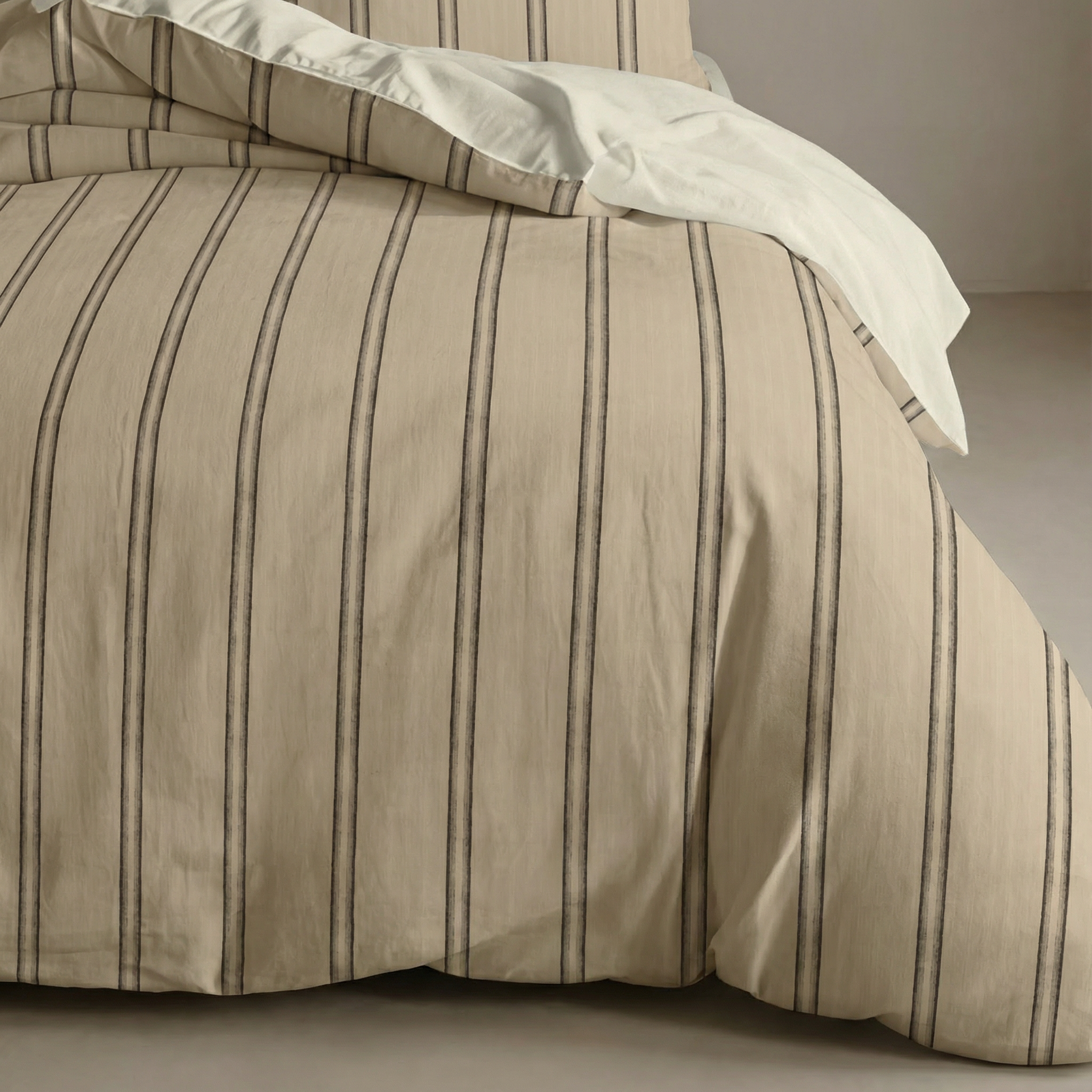 Sargaret percale duvet cover, 200 thread count