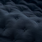 Colcha lisa acolchada Azul Oscuro tacto suave