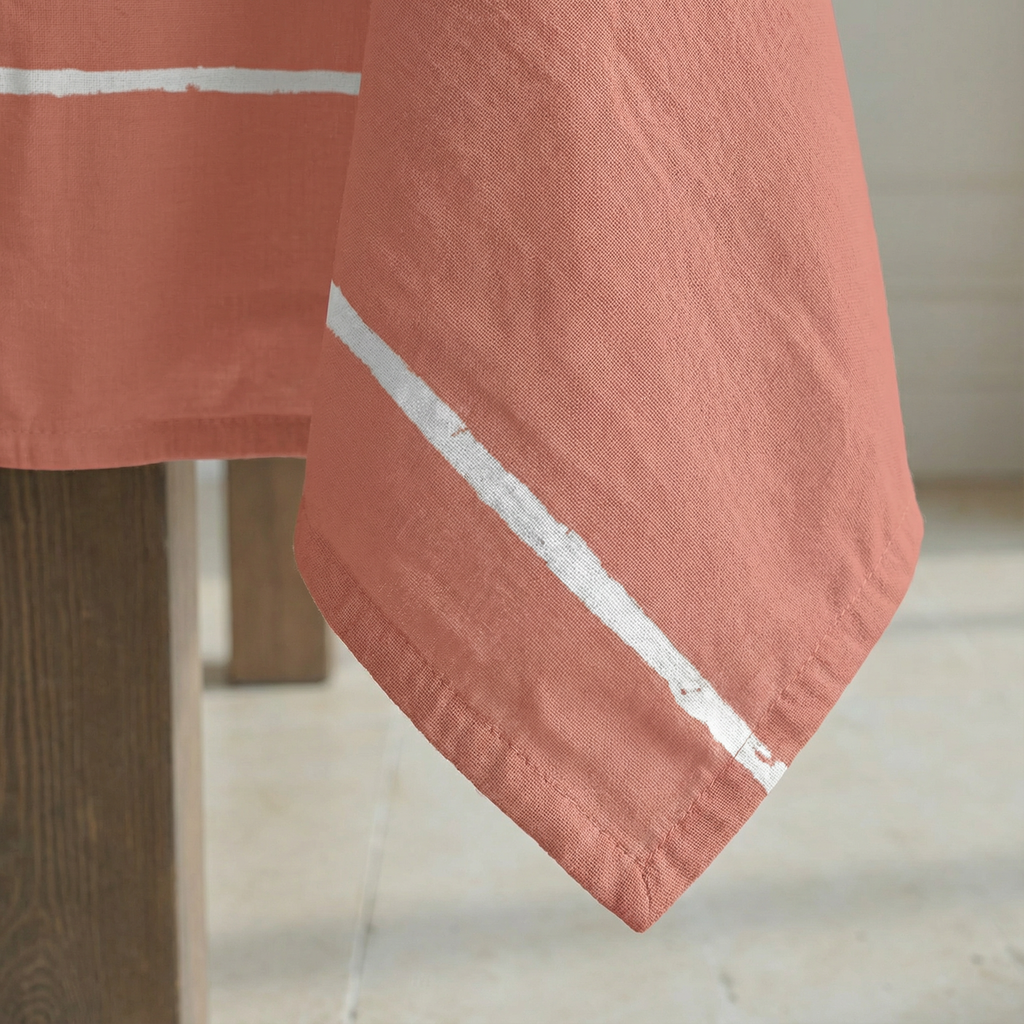 Fitted sheet Begur Coral percale 200 threads