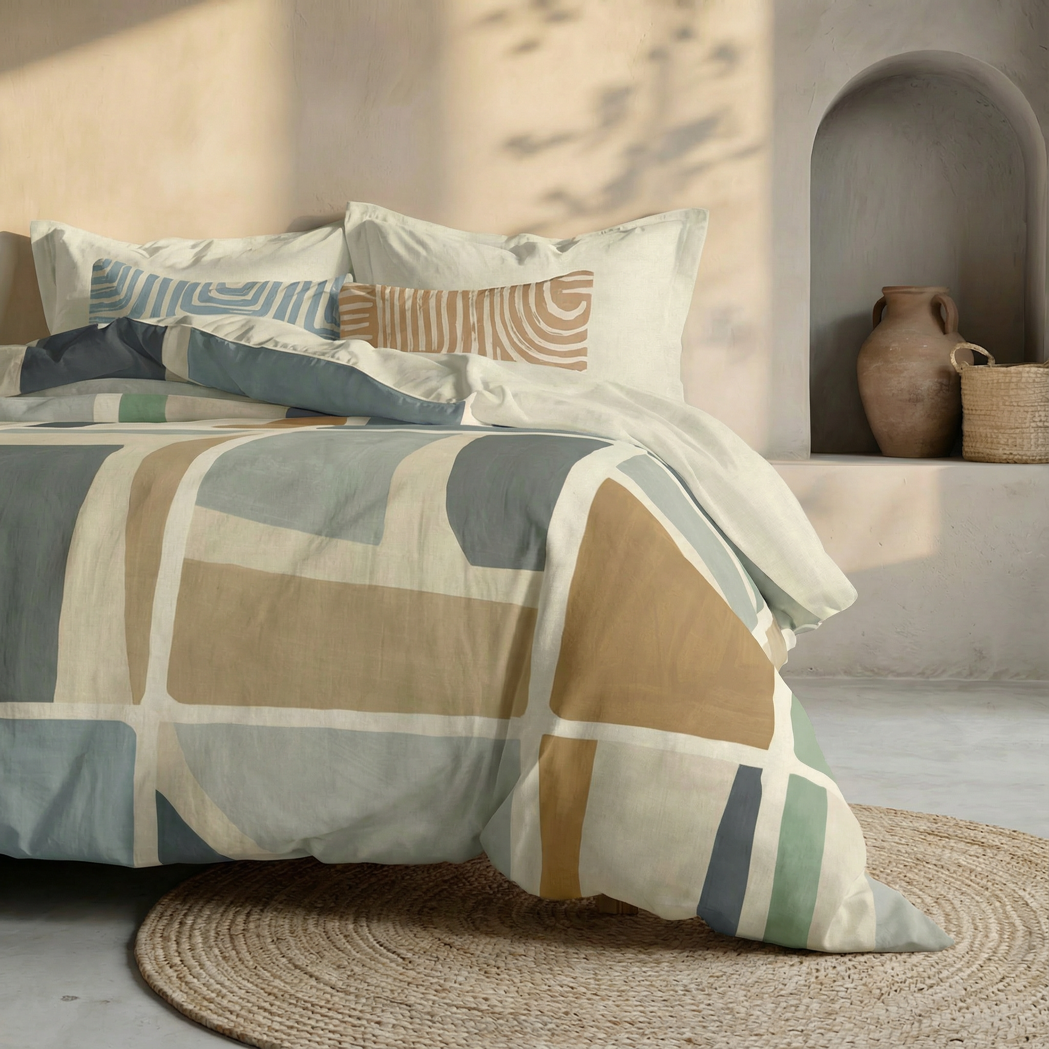 Housse de couette en popeline 300 fils Peñíscola