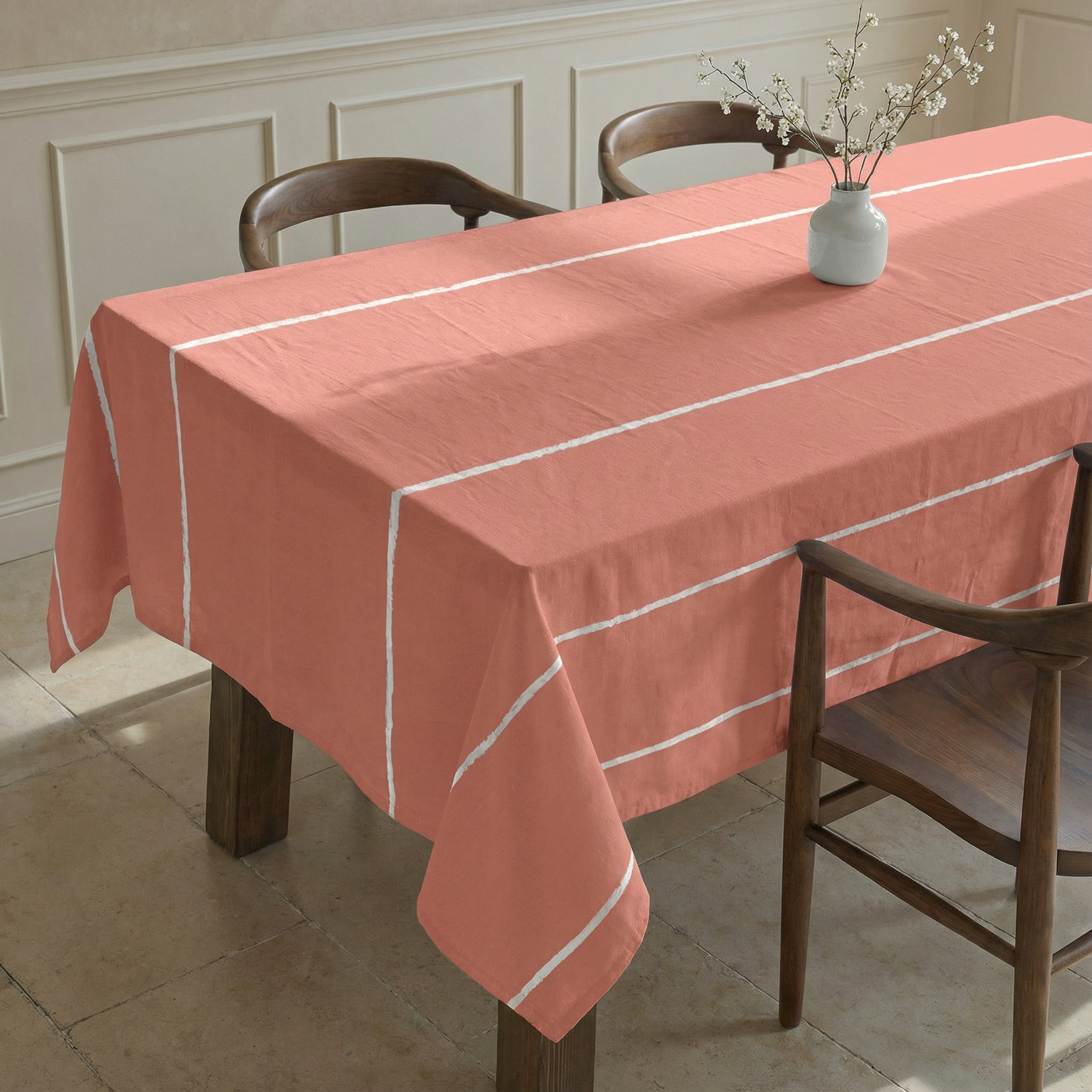 Drap housse Begur Coral percale 200 fils