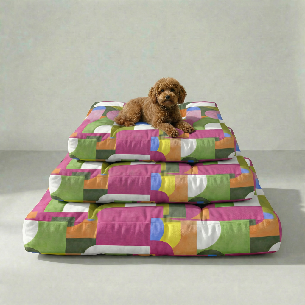 Dundee Thick Padded Pet Bed with Stain-Resistant Finish