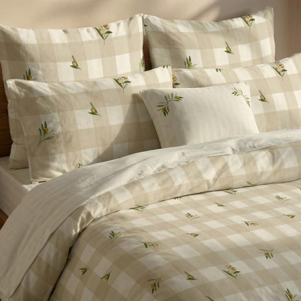 Sella percale duvet cover, 200 thread count