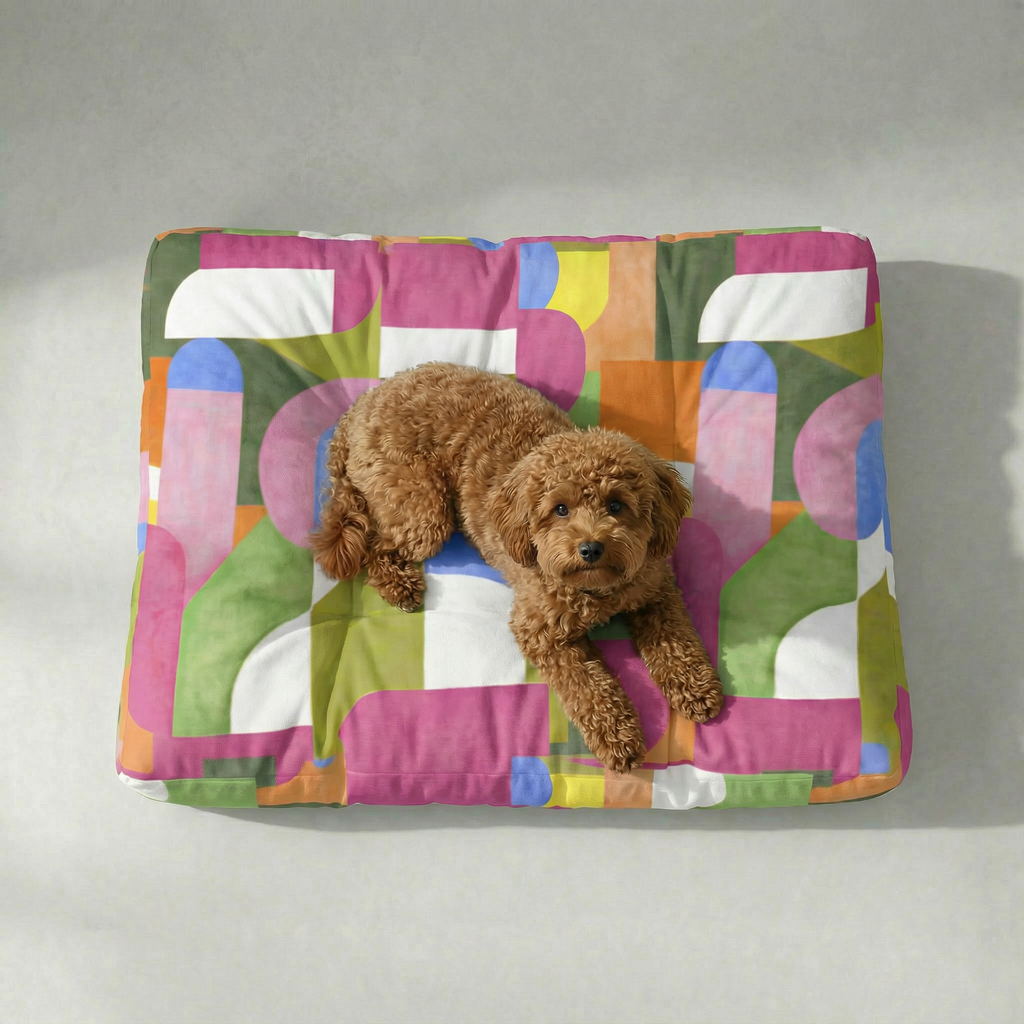 Dundee Thick Padded Pet Bed with Stain-Resistant Finish
