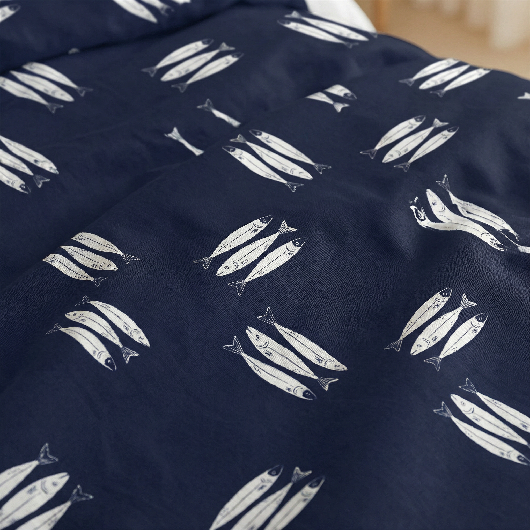 Housse de couette Oropesa Bleu 200 fils