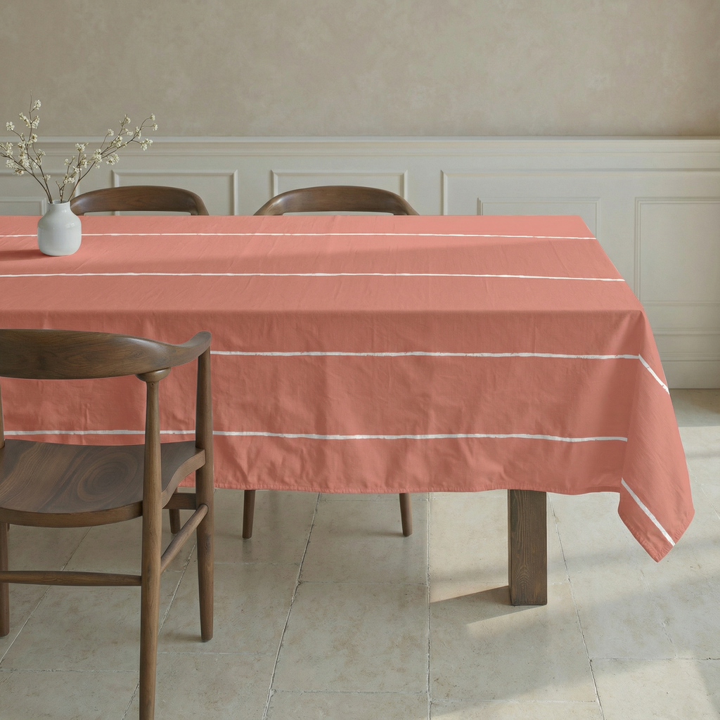 Fitted sheet Begur Coral percale 200 threads