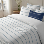 Piles percale duvet cover, 200 thread count