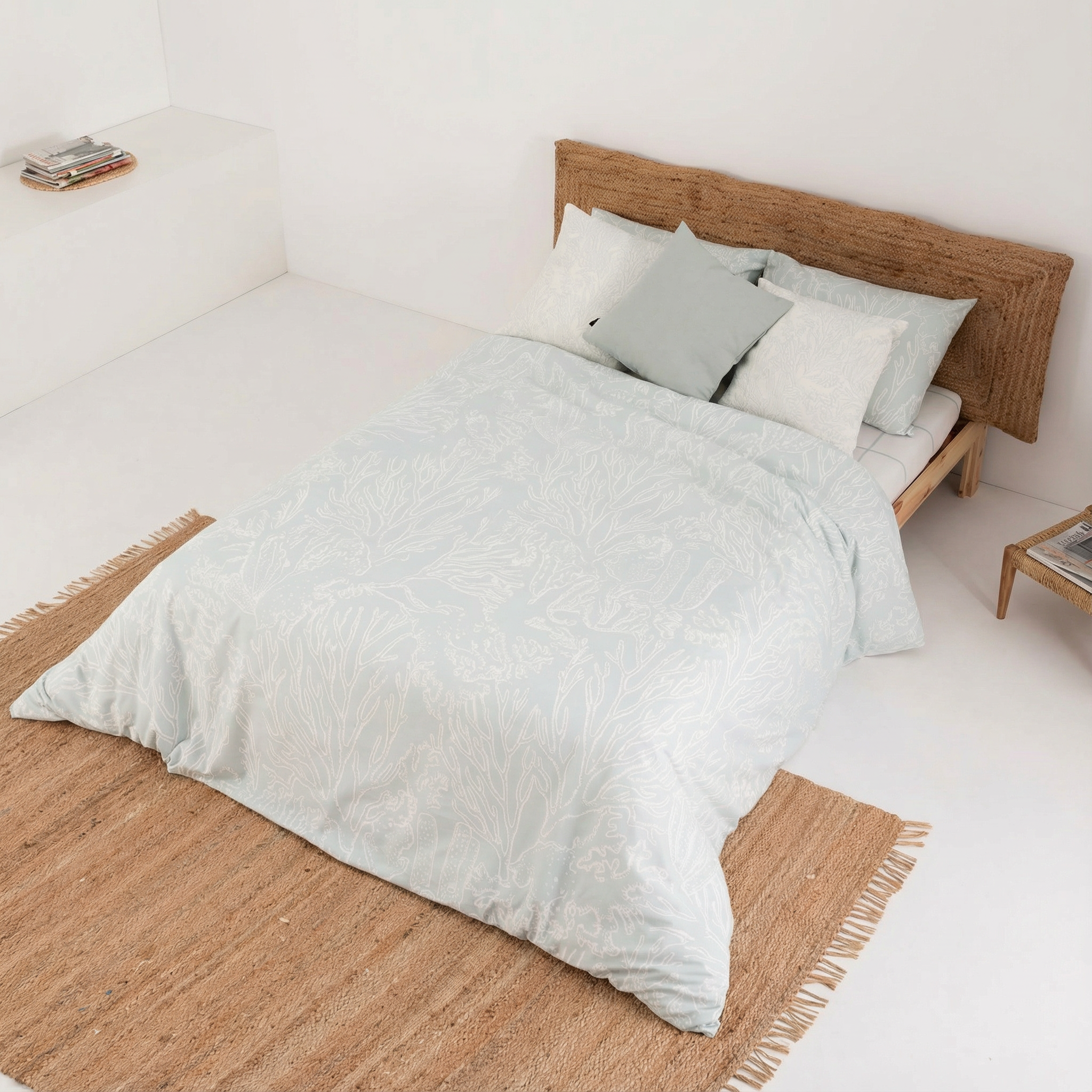 Estarit Mint 200 Thread Count Percale Duvet Cover