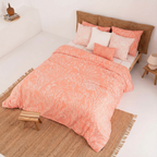Estarit Coral 200 thread count percale duvet cover