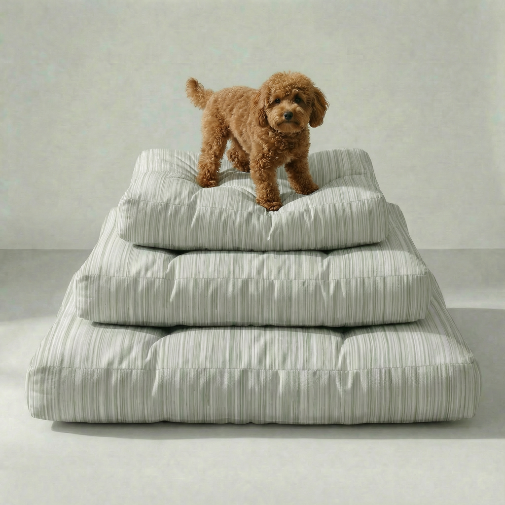 Cama para mascota gruesa y acolchada con acabado antimanchas Lluc Verde