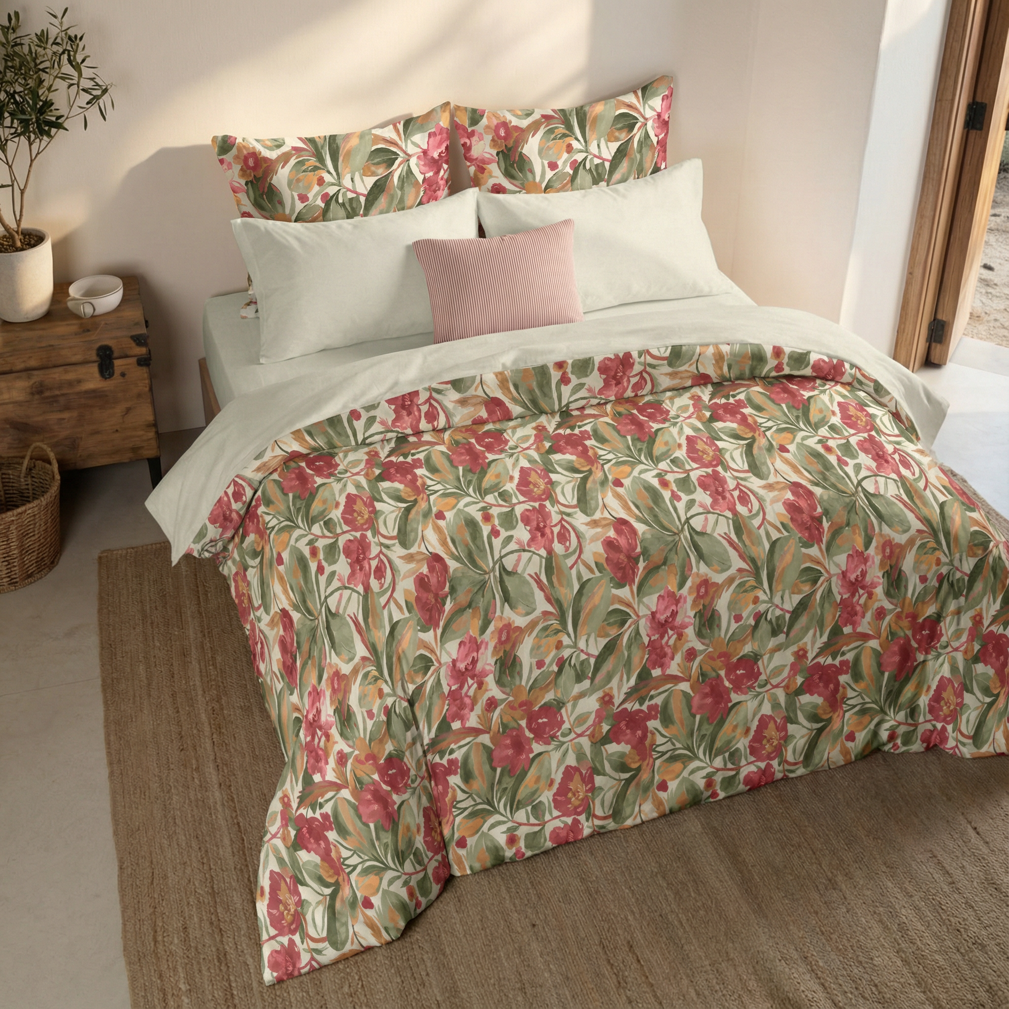 Moixent percale duvet cover 200 threads