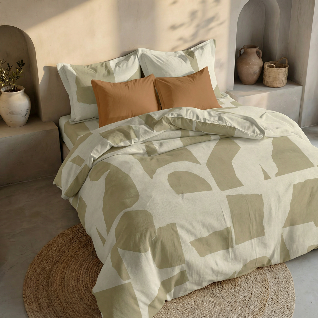 Almoradí 200 thread count percale duvet cover