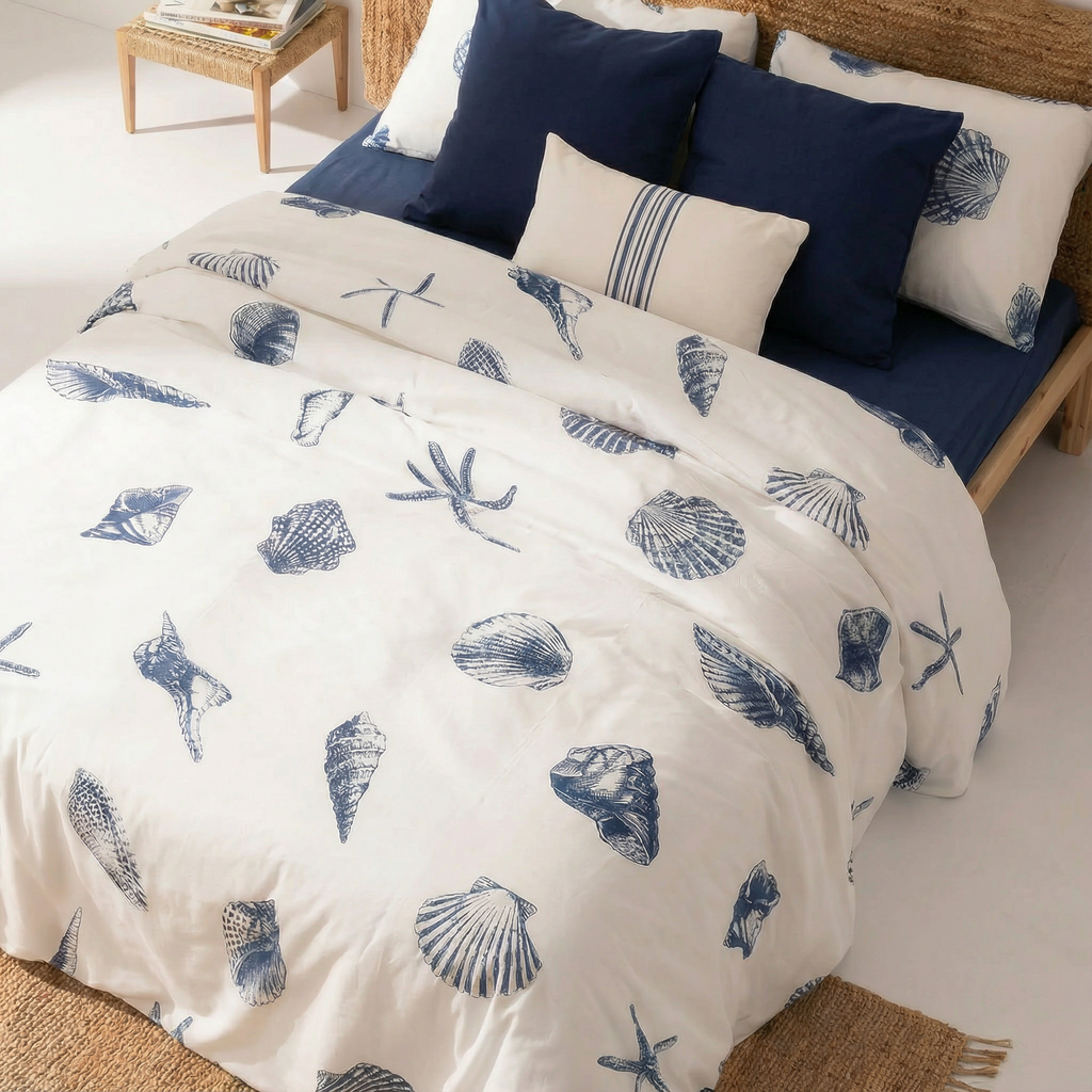 Dénia 200 thread count percale duvet cover